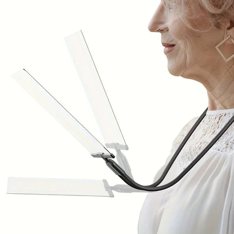 Hands Free Magnifying Glass with Flexible Neck for Easy Reading