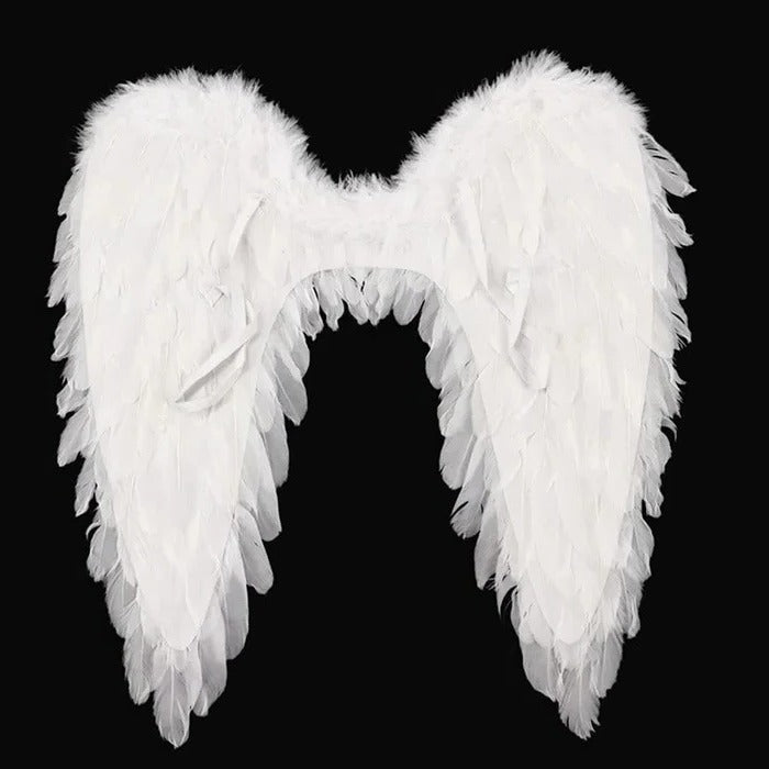 Feathered Angel Wings Costume