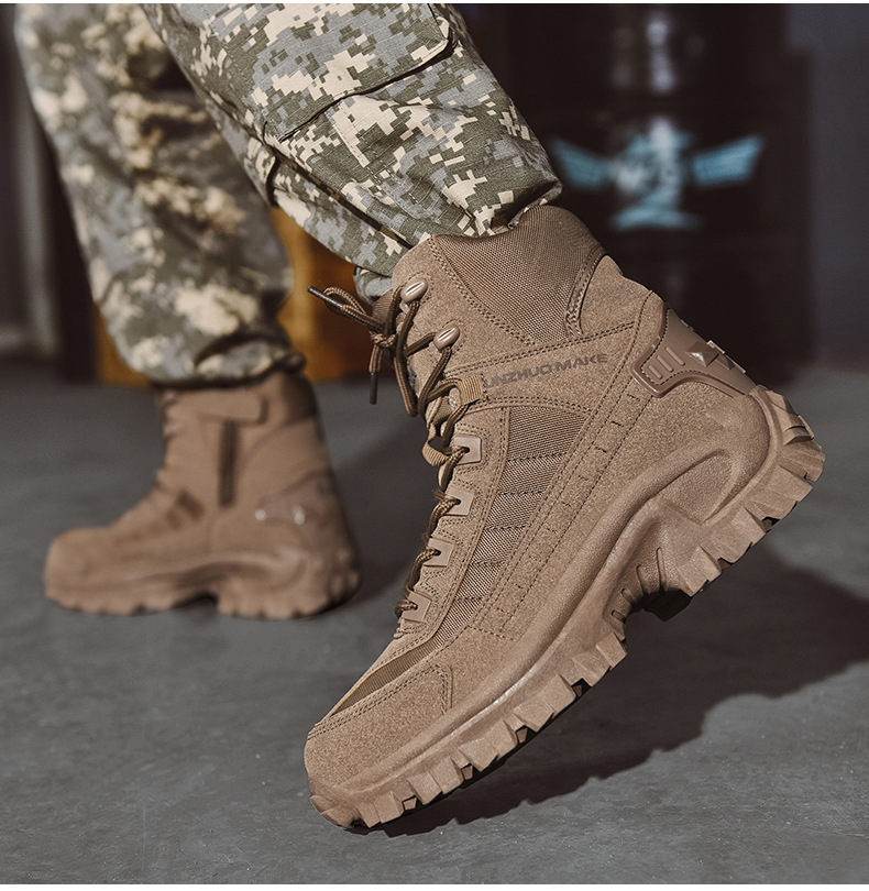 Waterproof Tactical Work Boots with Anti-Puncture – TrailForce Tactical