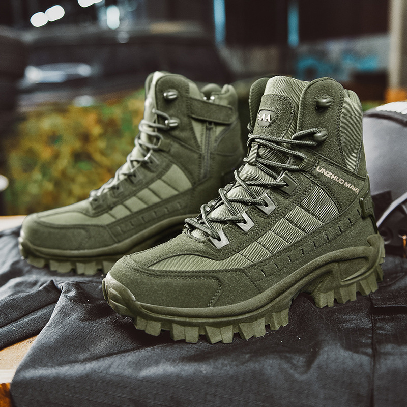 Waterproof Tactical Work Boots with Anti-Puncture – TrailForce Tactical